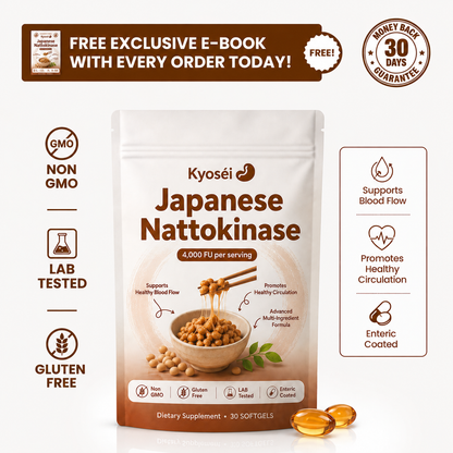 Japanese Nattokinase - 4,000 FU Odorless Softgels