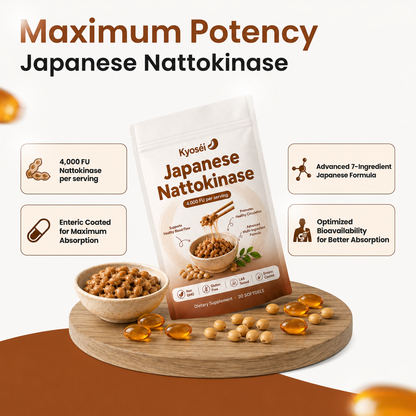 Japanese Nattokinase - 4,000 FU Odorless Softgels