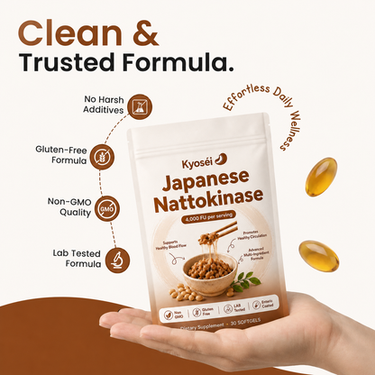 Japanese Nattokinase - 4,000 FU Odorless Softgels